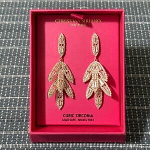NEW | Christian Siriano | Cubic Zirconia Drop Earrings
